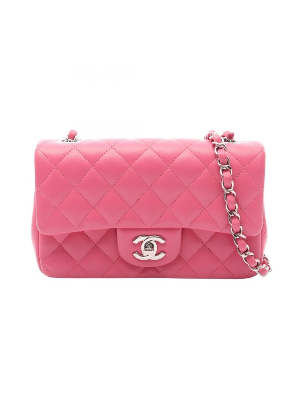 Chanel Shoulder Bag Mini Quilted 20 Pink Lambskin Chain